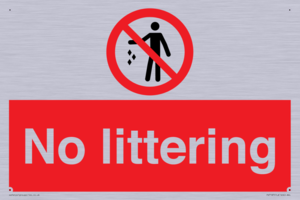 No littering